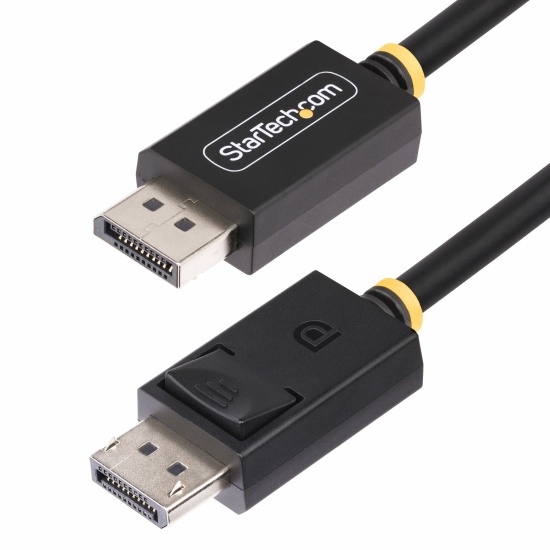 StarTech.com 1m DisplayPort 2.1 Cable, VESA Certified DP40 DisplayPort Cable w/UHBR10/HDR/HDCP 2.2, 8K 60Hz/4K 144Hz w/DSC 1.2a, 40Gbps, DP 2.1 Cable, UHD Monitor Cord, M/M Image