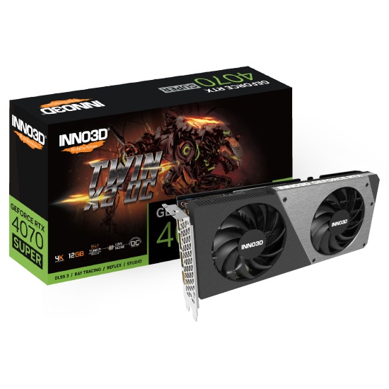 Inno3D GEFORCE RTX 4070 SUPER TWIN X2 OC NVIDIA 12 GB GDDR6X Image