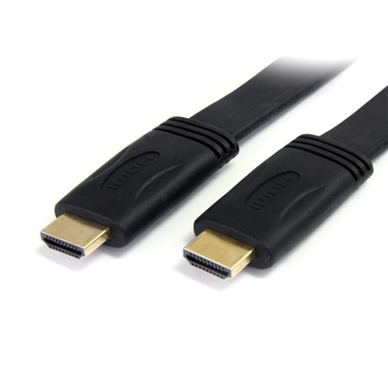 StarTech.com 5m Flat High Speed HDMI® Cable with Ethernet - Ultra HD 4k x 2k HDMI Cable - HDMI to HDMI M/M Image