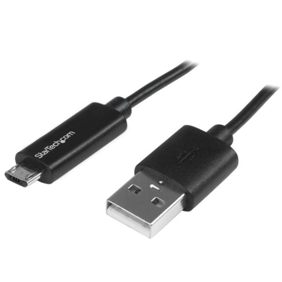 StarTech.com Micro-USB Cable with LED Charging Light - M/M - 1m (3ft) Image