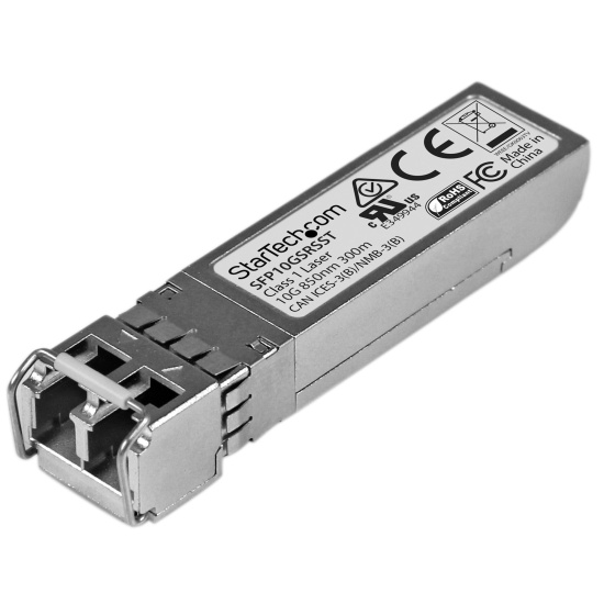 StarTech.com Cisco SFP-10G-SR-S Compatible SFP+ Transceiver Module - 10GBASE-SR~Cisco SFP-10G-SR-S Compatible SFP+ Module - 10GBASE-SR - 10GbE Multimode Fiber MMF Optic Transceiver - 10GE Gigabit Ethernet SFP+ - LC 300m - 850nm - DDM Cisco Firepower, ASR9 Image