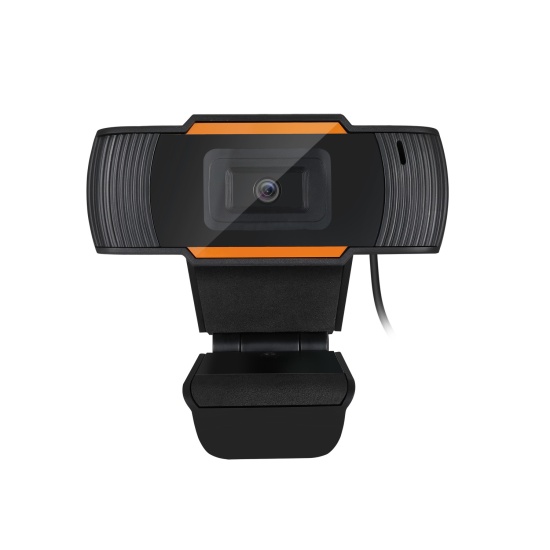 Adesso CyberTrack H2 webcam 640 x 480 pixels USB 2.0 Black, Orange Image