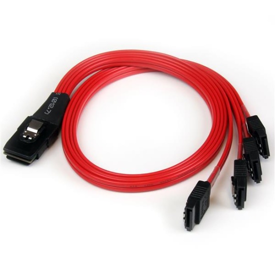 StarTech.com 50cm SFF-8087 to 4x SATA - Internal Mini SAS to SATA Reverse Cable Image