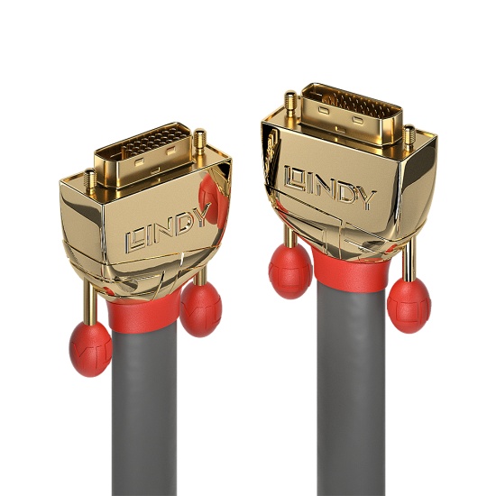 Lindy 20m DVI-D Dual Link Cable, Gold Line Image