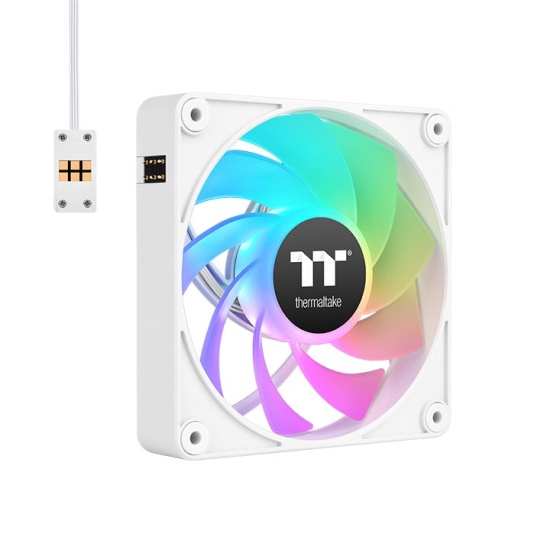 Thermaltake CT140 EX Reverse ARGB Sync PC Cooling Fan White (3-Fan Pack) Image