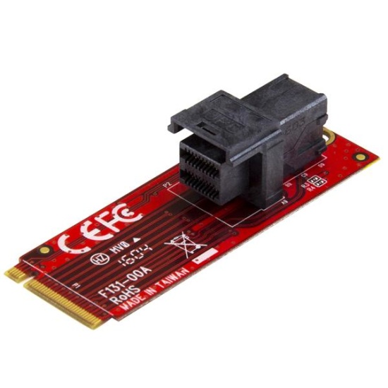 StarTech.com U.2 (SFF-8643) to M.2 PCI Express 3.0 x4 Host Adapter Card for 2.5” U.2 NVMe SSD Image