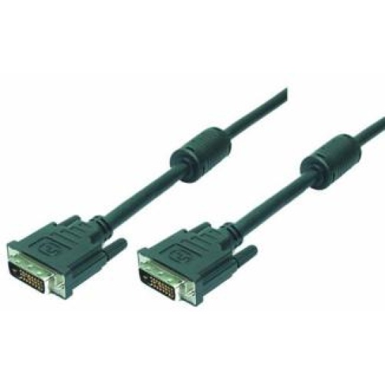 LogiLink 2m DVI-D DVI cable Black Image