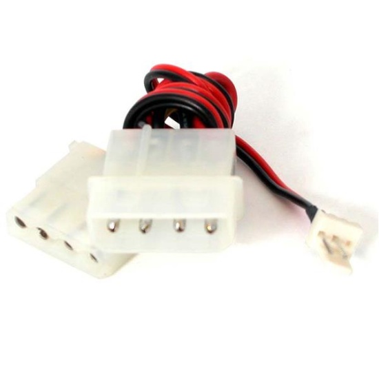 StarTech.com 12in Fan Adapter - TX3 to 2x LP4 Power Y Splitter Cable Image