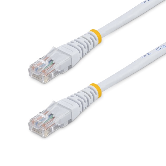 StarTech.com 15m Cat5e White Molded RJ45 UTP Cat 5e Patch Cable - 15 m Patch Cord Image