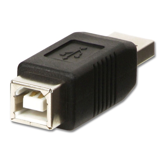 Lindy USB Adapter, USB A Male to B Female Image