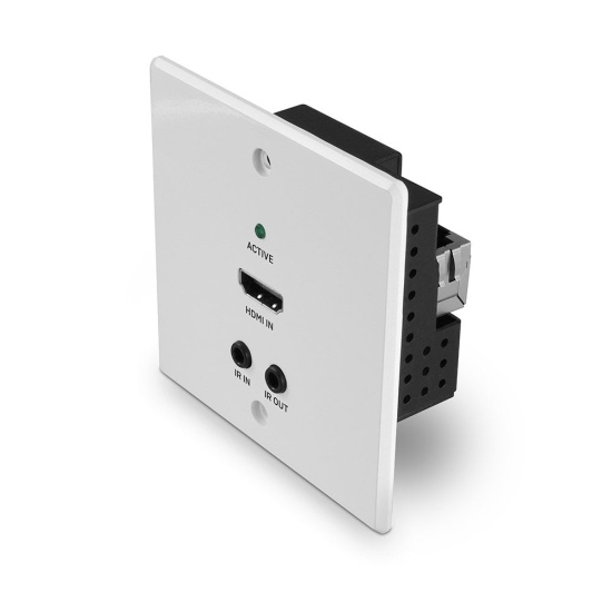 Lindy 70m Cat.6 HDMI 4K60, IR and RS-232 HDBaseT UK Wall Plate Extender, Transmitter Image