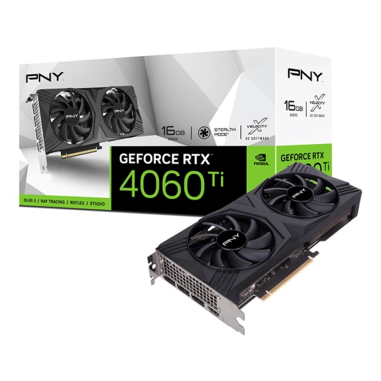 PNY GeForce RTX 4060 Ti VERTO Dual Fan NVIDIA 16 GB GDDR6 Image