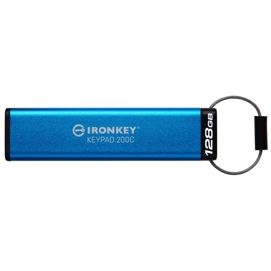 Kingston Technology IronKey 128GB USB-C Keypad 200C, FIPS 140-3 Lvl 3 (Pending) AES-256 Image