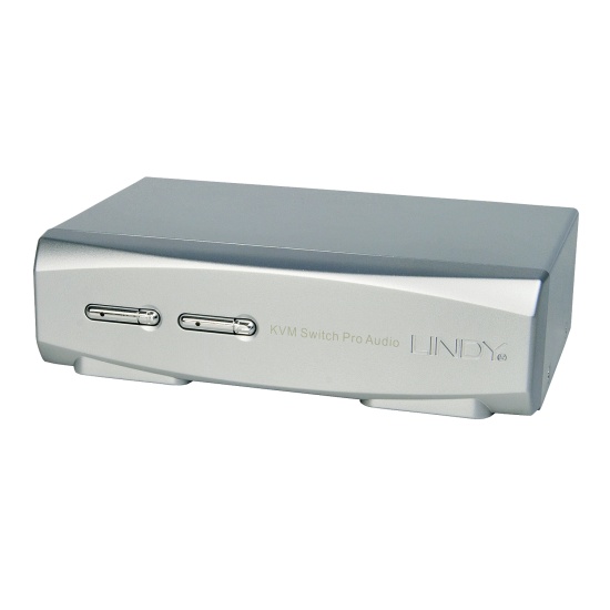 Lindy 2 Port KVM Switch Pro USB 2.0, DisplayPort 1.2 with TTU Image