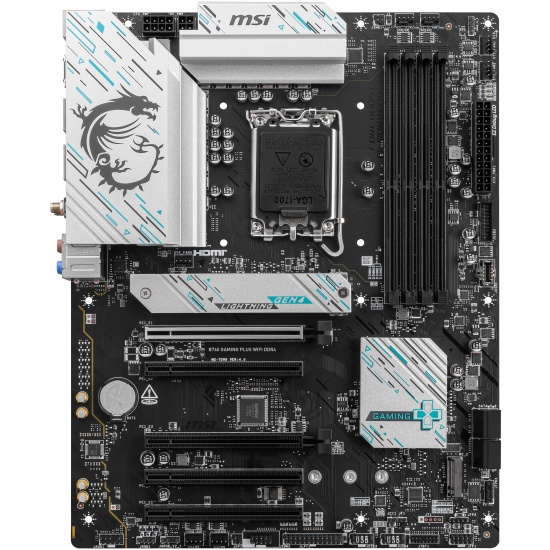 MSI B760 GAMING PLUS WIFI DDR4 motherboard Intel B760 LGA 1700 ATX Image