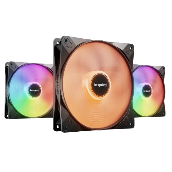 be quiet! LIGHT WINGS LX 140mm PWM High Speed 3-Pack Black Computer case Fan 14 cm 3 pc(s) Image