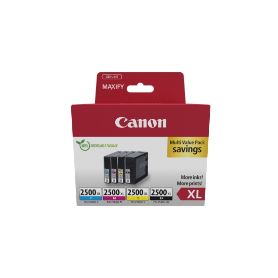 Canon 9254B010 ink cartridge 4 pc(s) Original High (XL) Yield Black, Cyan, Magenta, Yellow Image