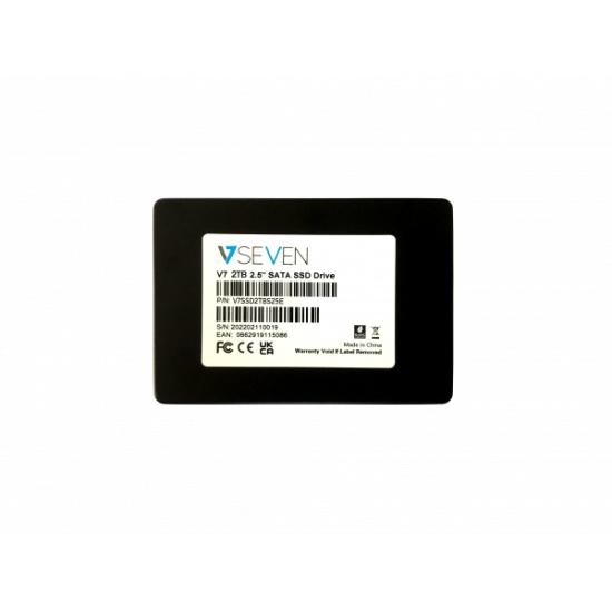 V7 V7SSD2TBS25E internal solid state drive 2 TB 2.5 V7 V7SSD2TBS25E internal solid state drive 2 TB 2.5