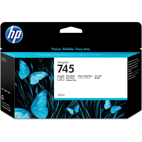 HP 745 130-ml DesignJet Photo Black Ink Cartridge Image