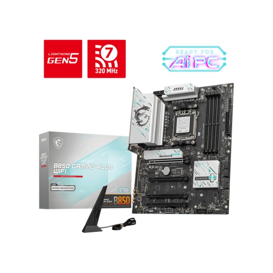 MSI B850 GAMING PLUS WIFI motherboard AMD B850 Socket AM5 ATX Image MSI B850 GAMING PLUS WIFI motherboard AMD B850 Socket AM5 ATX Image