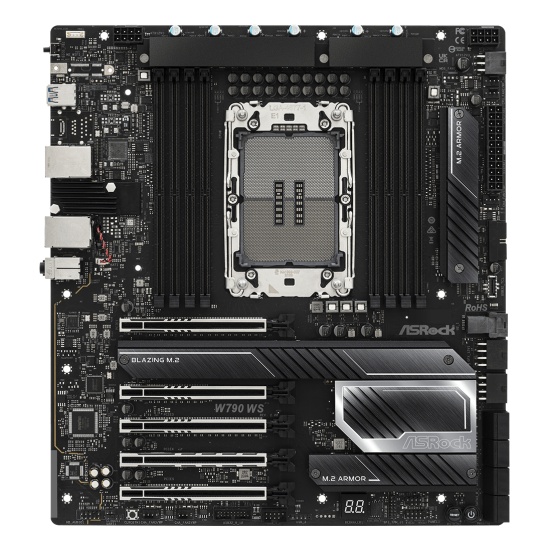 Asrock W790 WS R2.0 Intel W790 LGA 4677 (Socket E) Extended ATX Image