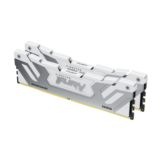Kingston Technology FURY 48GB 8400MT/s DDR5 CL40 CUDIMM (Kit of 2) Renegade White XMP Image Kingston Technology FURY 48GB 8400MT/s DDR5 CL40 CUDIMM (Kit of 2) Renegade White XMP Image
