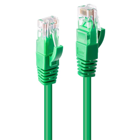 Lindy 2m Cat.6 U/UTP Network Cable, Green Image