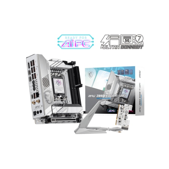 MSI MPG Z890I EDGE TI WIFI motherboard Intel Z890 LGA 1851 (Socket V1) mini ITX Image