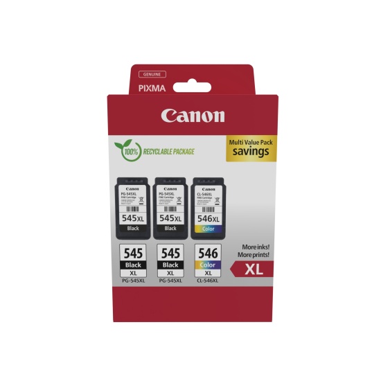 Canon 8286B013 ink cartridge 3 pc(s) Original High (XL) Yield Black, Cyan, Magenta, Yellow Image