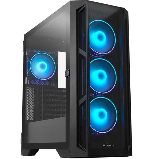 Chieftec APEX GA-01B-TG-OP ATX Midi Tower Black Image Chieftec APEX GA-01B-TG-OP ATX Midi Tower Black Image