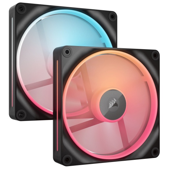 Corsair iCUE LINK LX140-R RGB Computer case Fan 14 cm Black 2 pc(s) Image Corsair iCUE LINK LX140-R RGB Computer case Fan 14 cm Black 2 pc(s) Image