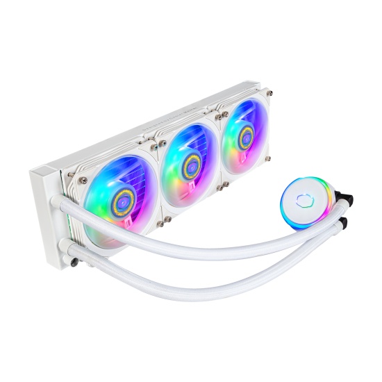 Cooler Master MasterLiquid PL360 Flux White Edition Computer case Liquid cooling kit 12 cm Image