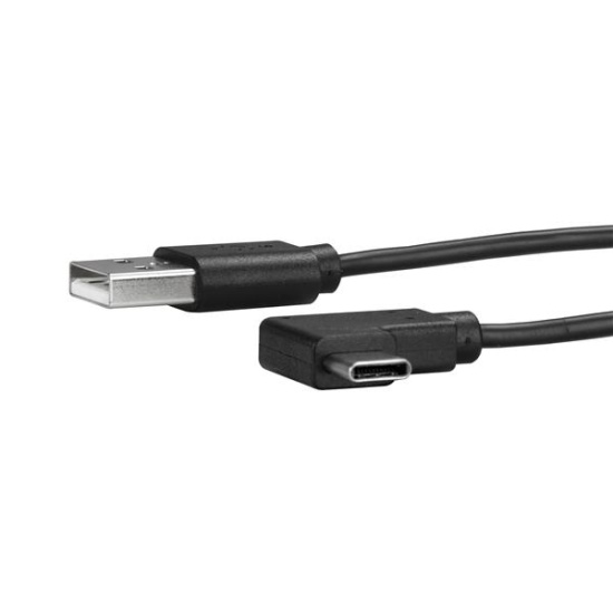StarTech.com USB-A to USB-C Cable - Right-Angle - M/M - 1 m (3 ft.) - USB 2.0 Image