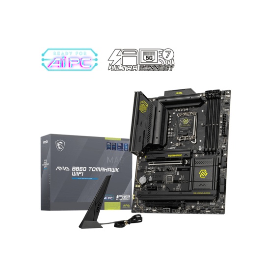 MSI MAG B860 TOMAHAWK WIFI motherboard Intel B860 LGA 1851 (Socket V1) ATX Image MSI MAG B860 TOMAHAWK WIFI motherboard Intel B860 LGA 1851 (Socket V1) ATX Image