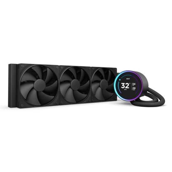 NZXT Kraken Elite 360 Processor All-in-one liquid cooler 12 cm Black 1 pc(s) Image NZXT Kraken Elite 360 Processor All-in-one liquid cooler 12 cm Black 1 pc(s) Image
