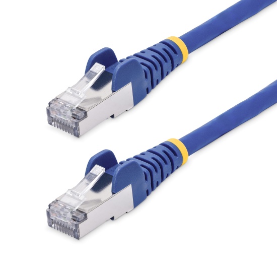 StarTech.com 50cm Blue CAT8 Ethernet Cable, Snagless RJ45, 25G/40G, 2000MHz, 100W PoE++, S/FTP, 26AWG Pure Bare Copper Wire, LSZH, Shielded Network Patch Cord w/Strain Reliefs, Fluke Channel Tested Image