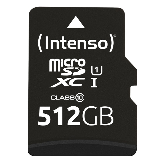Intenso microSD 512GB UHS-I Perf CL10| Performance Class 10 Image