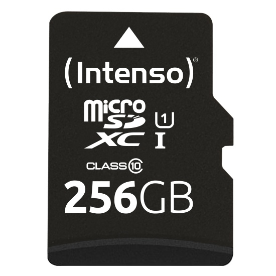 Intenso microSD 256GB UHS-I Perf CL10| Performance Class 10 Image
