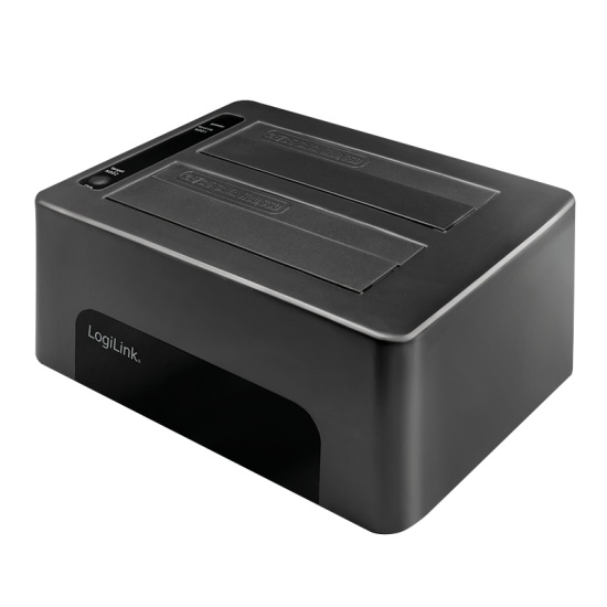 LogiLink QP0029 storage drive docking station USB 3.2 Gen 1 (3.1 Gen 1) Type-B Black Image
