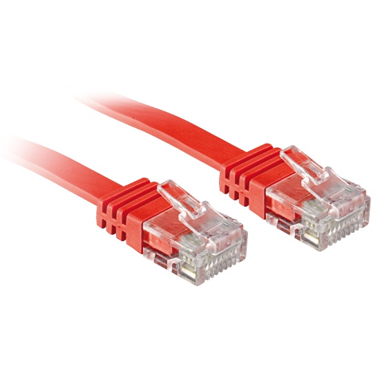 Lindy 5m Cat.6 networking cable Red Cat6 Image