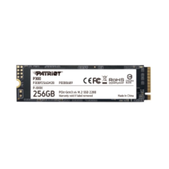 Patriot Memory P300P256GM28 internal solid state drive M.2 256 GB PCI Express NVMe Image Patriot Memory P300P256GM28 internal solid state drive M.2 256 GB PCI Express NVMe Image