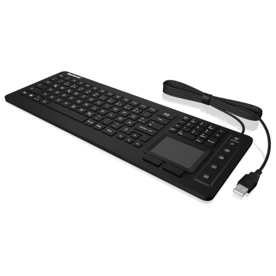 KeySonic KSK-6231INEL keyboard USB QWERTZ Swiss Black Image