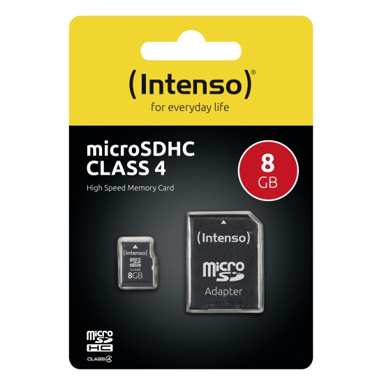 Intenso 3403460 memory card 8 GB SDHC Class 4 Image Intenso 3403460 memory card 8 GB SDHC Class 4 Image