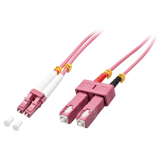 Lindy 46363 InfiniBand/fibre optic cable 5 m LC SC Pink Image