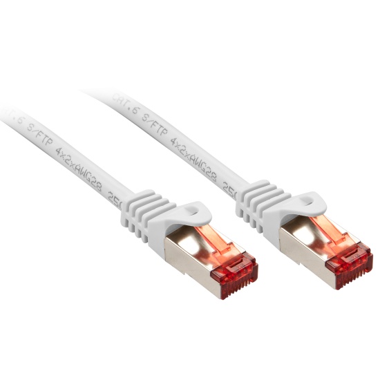 Lindy Cat.6 S/FTP 1m networking cable White Cat6 S/FTP (S-STP) Image