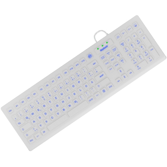 KeySonic KSK-8031INEL keyboard USB QWERTZ German White Image KeySonic KSK-8031INEL keyboard USB QWERTZ German White Image