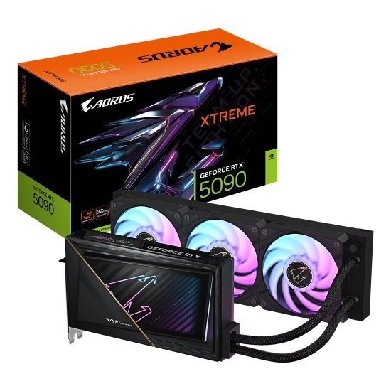 GIGABYTE AORUS GeForce RTX 5090 XTREME WATERFORCE 32G Graphics Card - 32GB GDDR7, 512bit, PCI-E 5.0, 2655MHz Core Clock, 3 x DP 2.1a, 1 x HDMI 2.1b, NVIDIA DLSS 4, GV-N5090AORUSX W-32GD Image GIGABYTE AORUS GeForce RTX 5090 XTREME WATERFORCE 32G Graphics Card - 32GB GDDR7, 512bit, PCI-E 5.0, 2655MHz Core Clock, 3 x DP 2.1a, 1 x HDMI 2.1b, NVIDIA DLSS 4, GV-N5090AORUSX W-32GD Image