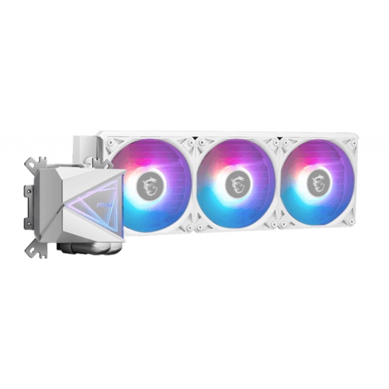 MSI MAG CORELIQUID I360 WHITE computer cooling system Processor All-in-one liquid cooler 12 cm 1 pc(s) Image MSI MAG CORELIQUID I360 WHITE computer cooling system Processor All-in-one liquid cooler 12 cm 1 pc(s) Image