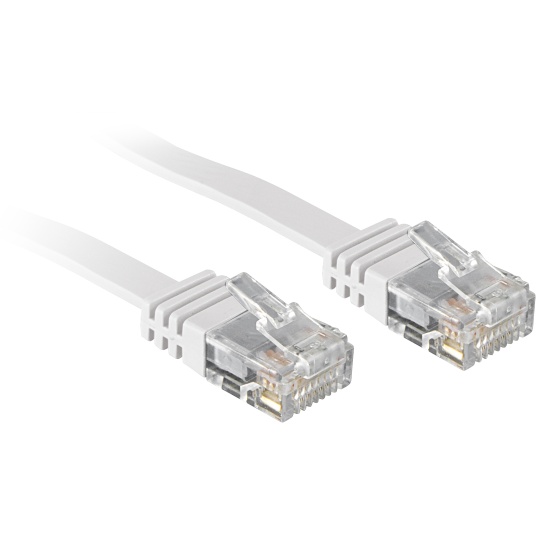 Lindy 5m Cat.6 networking cable White Cat6 Image