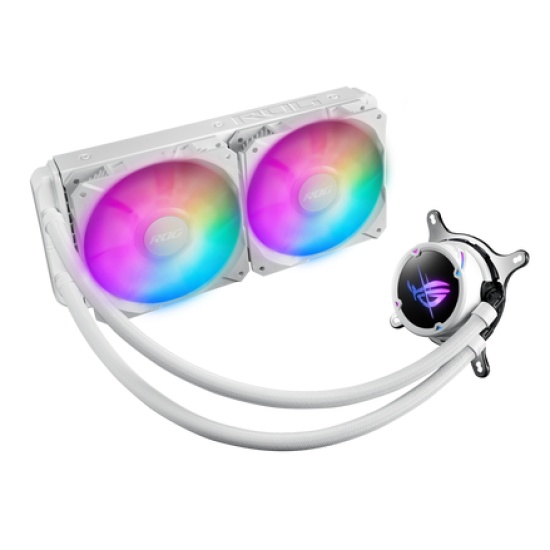 ASUS ROG STRIX LC II 240 ARGB Processor All-in-one liquid cooler 12 cm White Image ASUS ROG STRIX LC II 240 ARGB Processor All-in-one liquid cooler 12 cm White Image
